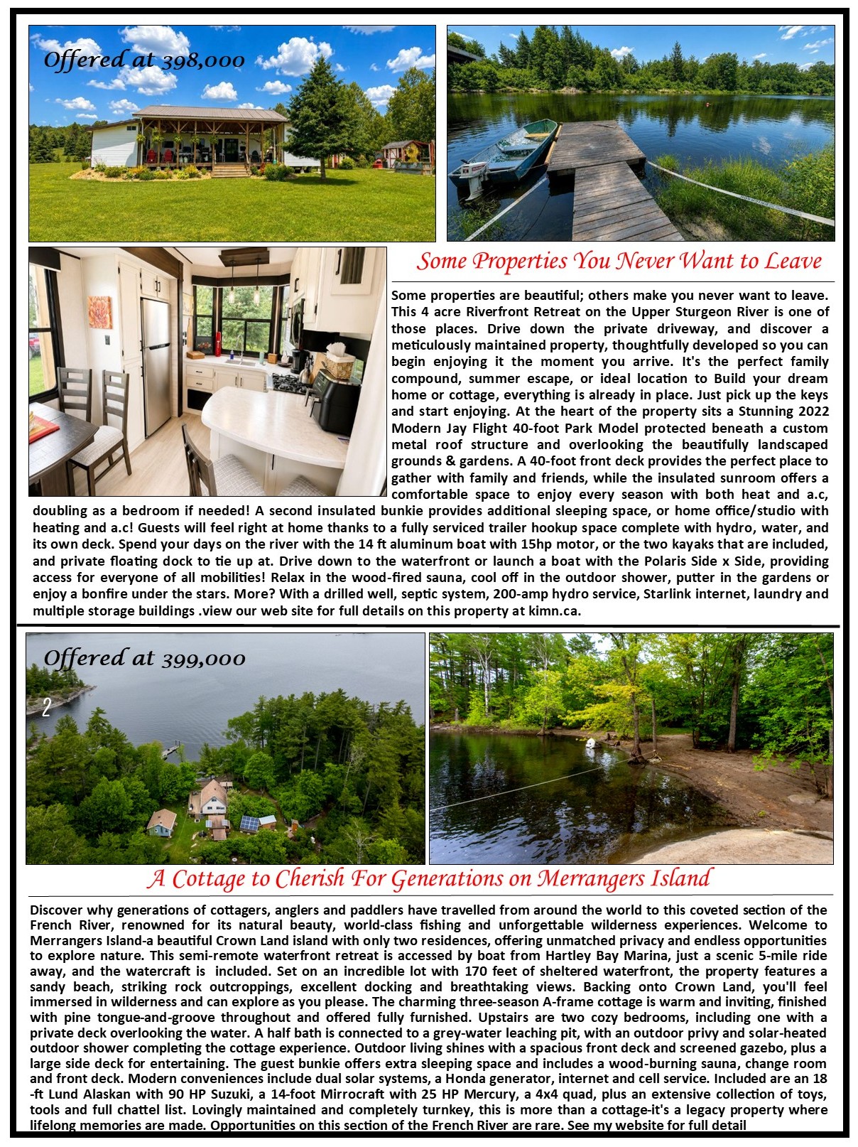 Civic Holiday 2026 Featured Properties 4